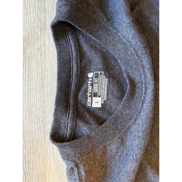 Carhartt Men’s oversized loose fit grey long sleeve T shirt EUC Large - Picture 10 of 10